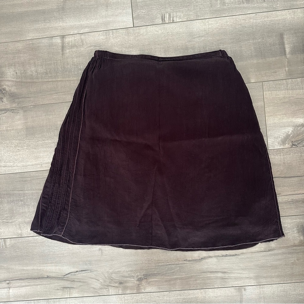 Johnny Was Brown A-Line Elastic Skirt